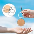 thumbnail image 4 of Unfinished Blank Keychain 5Pcs for Diy Craft Engraving Drawing Staining Marking Keychain, 4 of 8
