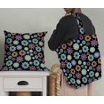 thumbnail image 5 of Soimoi Black Poly Georgette Fabric Multicolor Mandala Print Fabric by Yard 42 Inch Wide, 5 of 5
