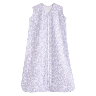 HALO® SleepSack® Wearable Blanket - 100% Cotton - Aster Flowers-Purple MD