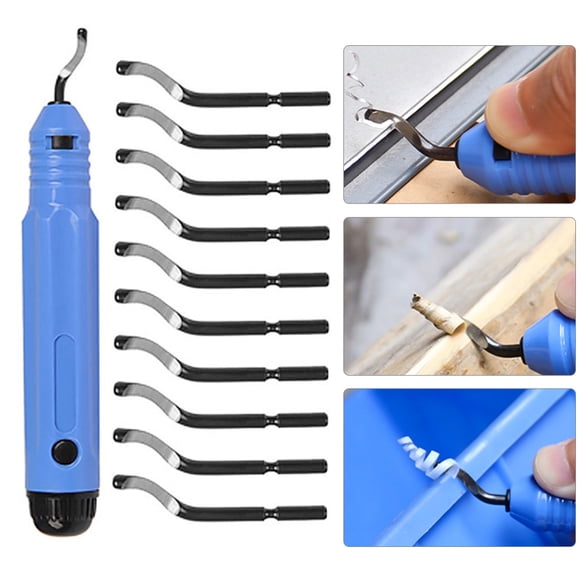 Yeacher Kit d'Outils d'Ébavillage en Métal, Coupe-Bordures, Outil à Main pour Bois, Aluminium, Cuivre et Acier