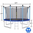 thumbnail image 2 of Gymax Trampoline Récréatif de Saut et d'Exercice de 12 Pi avec Filet de Sécurité, 2 of 9