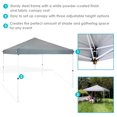 thumbnail image 2 of Sunnydaze Standard Pop Up Canopy with Carry Bag - 12' x 12' - Gray, 2 of 8