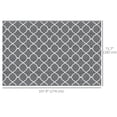 thumbnail image 3 of Outsunny Tapis d'Extérieur Imperméable, 6 Pieds x 9 Pieds Gris et Blanc en Filet, 3 of 10