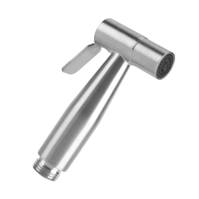 Bidet Pulvérisateur Portatif pour Toilette, Bidet Pulvérisateur pour Toilette en Acier Inoxydable Brossé pour Lavage de Bébé, Bidet Pulvérisateur Réglable pour Toilette Argent
