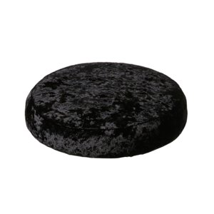 Rongfmy Washable Bar Stool Covers 28-35cm Decoration Accessories Elastic Stretchable Cover Soft Barstool Covers Round Seat Covers for Household Bar Black