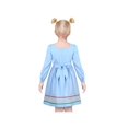thumbnail image 2 of Robe Fille Bleue Rainbow Apple Pencil Mignonne Adorable Uniforme Scolaire Décontracté 12 Ans, 2 of 4