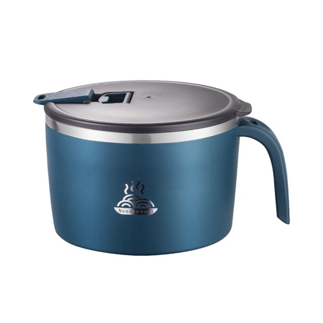 Ruiboury Portable Ramen Bowl Easy To Clean And Suitable For Any Occasion Lightweight And Portable Safe Blue 1300ML