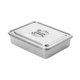 thumbnail image 2 of Rongfmy Cake Pan with Cover Rectangular Stainless Steel Nonstick with Lid DIY Baking Pan 29cmx23.5cm, 2 of 9