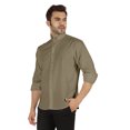 thumbnail image 4 of Bestman Formal Front Button Placket Solid Shirts For Mens Long Sleeve Regular Fit Shirt, 4 of 7