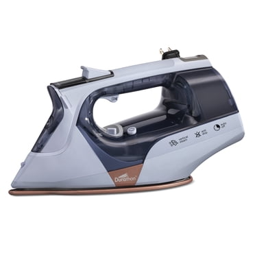 Hamilton Beach Durathon Digital Steam Iron, Nonstick Soleplate, Retractable Cord, Light Blue, 19510-CA