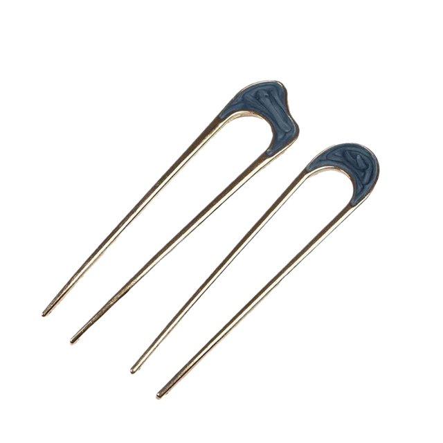 Épingles à Cheveux pour Femmes Grandes Épingles en U pour Bâtons Fourchettes Chignons Pinces Dorées Accessoires de Coiffure Rouleau Accessoires de Mariage Multicolores