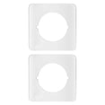 thumbnail image 4 of DOLITY 2x Plaque de Renforcement de Porte Bouton de Porte Poignée de Porte Support de Plaque Blanc, 4 of 8