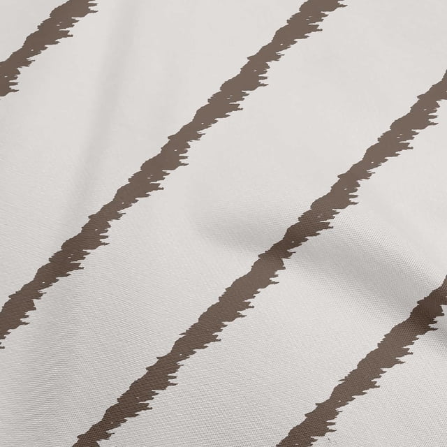 oneOone Cotton Flex Ivory Fabric Stripe Craft Projects Decor Fabric Printed By The Yard 40 Inch Wide