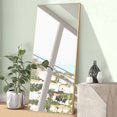 thumbnail image 3 of NeuType Pleine Longueur Miroir Plancher Rectangle Or 65"x22", 3 of 9