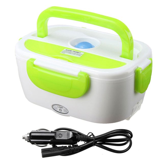 HEVIRGO Chauffage Électrique Portable Boîte à Lunch Prise Voiture Conteneur de Stockage Alimentaire Bento Réchauffeur