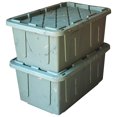 thumbnail image 1 of HOMZ Durabilt 27 Gallon Heavy-Duty Storage Tote with Lid (2 Pack), 1 of 12