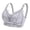 Grey, variant on Product Category Bra Women Casual Adjustable Breathable Wireless Top Underwear with Lace Detailing and Comfort Fit