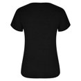 thumbnail image 3 of EGNMCR T-Shirts pour Femmes Mode Femmes Col Rond Manches Courtes T-shirt à Volants Imprimé Hauts Blouse d'Été, 3 of 7