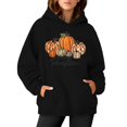 thumbnail image 1 of WEAIXIMIUNG Sweat à Capuche pour Femmes, Graphique, Imprimé Citrouille, Manches Longues, Décontracté, avec Poche, 1 of 3