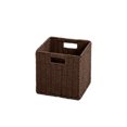 thumbnail image 2 of Czzoypi Woven Storage Basket, Foldable Rattan Storage Box for Home Organization, Multipurpose Clothes Toys Snacks Storage Basket for Wardrobe Living Room, Black, 2 of 7