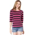 thumbnail image 2 of INSPIRE CHIC T-Shirt Décontracté Imprimé pour Femmes à Manches au Coude et Col Rond, 2 of 7
