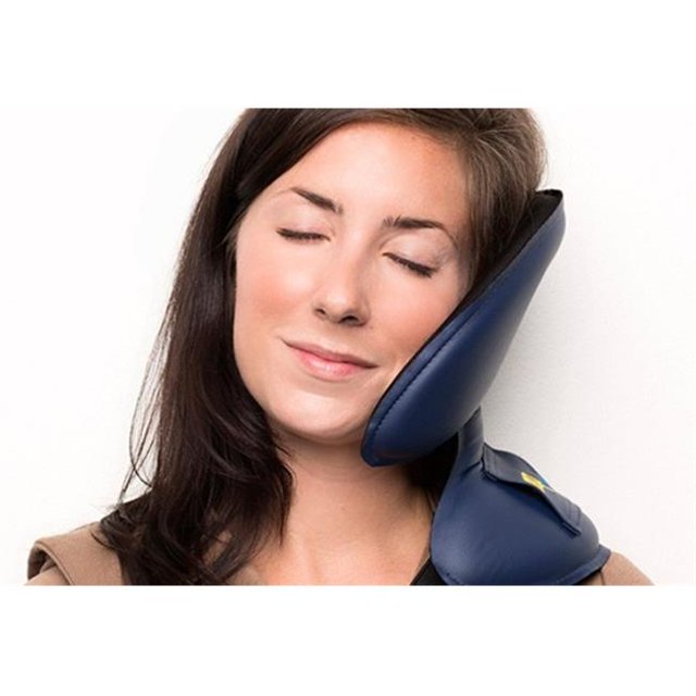 NapAnywhere NABLU Head Support Travel Pillow, Cobalt