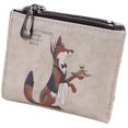 thumbnail image 1 of Ladies Cartoon Cute Zippered Wallet Short Purse Small Coins Purse Card Holder Fox, 1 of 5