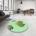 thumbnail image 4 of Ahgly Tapis Rectangulaire Lavable en Machine, Vert Clair, 4 Pieds x 6 Pieds, 4 of 7