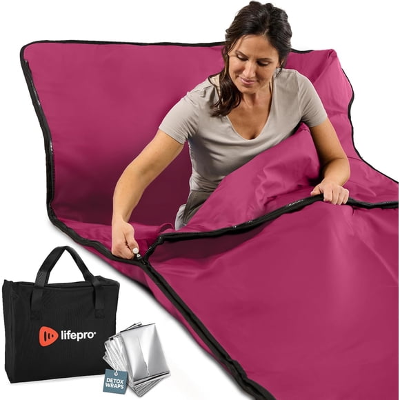 LifePro Infrared Sauna Blanket – Portable Far Infrared Heating Blanket- Purple