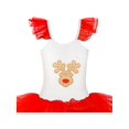 thumbnail image 4 of Girls Dress Cute Tutu Dancing Red Reindeer Ball 7-8 Years, 4 of 6