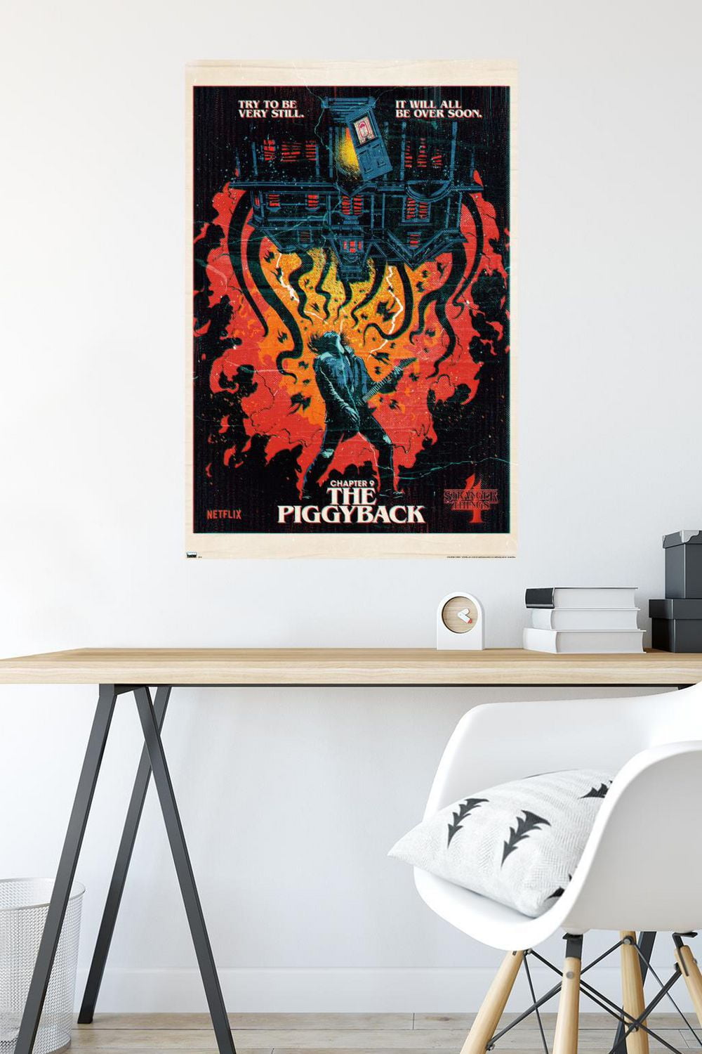 Netflix Stranger Things: Season 4 - The Piggyback Wall Poster with Magnetic Frame