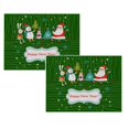thumbnail image 1 of Oleegame 2PC Placemat Christmas Table Placemats Christmas Rustic Vintage Washable Table Mats, 1 of 4