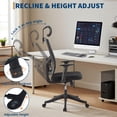 thumbnail image 1 of EDTara Executive Mesh Office Chair, High Back Ergonomic Design with 4D Armrests, Lumbar & Headrest Adjustment, Sliding Seat, Tilt Lock for Home Office, 1 of 8