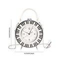 thumbnail image 2 of FOCUSNORM Women Fashion Crossbody Purses Clock Shaped Shoulder Bags Leather Handbag Clutch Purses, 2 of 5