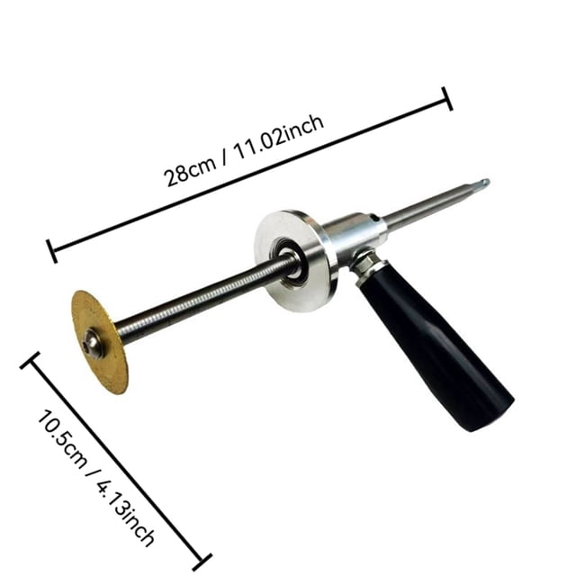 PVC Pipe Cutter Tool for 1.5 in to 8 in Diameter Pipes with 7 in Cutting Depth Stainless Steel Construction and Removable Guide Disc