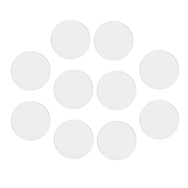 pitrice 10pcs 1mm Thick Clear Flat Mineral Glass Watch Replace Part Watchmaker 25