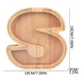 thumbnail image 3 of Danhjin Personalized Wooden Name Money Box Wooden Deposit Box Twenty Six English Letters Room Decor, 3 of 5