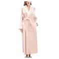 thumbnail image 1 of Youkk Polyester Wrap Yourself In Comfort With Full Length Bathrobe Unique Soft And Warm Wide Range Of Uses pink M, 1 of 6