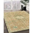 thumbnail image 2 of Ahgly Company Tapis d'Intérieur Carrés Abstraits Jaunes Abstraits pour Aire, 4 Pieds Carré, 2 of 6
