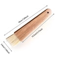 thumbnail image 2 of Hearth & Gear Brush For Baking Buttering Brush Wood Basting Brush Oil Brush For Cooking BBQ Brush For Kitchen Cooking Baking Silicone Bakeware with Lid Baking Pans Set Silicone Bake Ware. Set Bake, 2 of 6