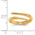 thumbnail image 2 of 14K Yellow Gold Polished Bypass Ring, 2 of 2