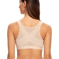 thumbnail image 1 of MELENECA Soutien-Gorge Posture Sans Armatures à Fermeture devant pour Femme Beige 42E, 1 of 5