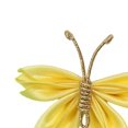 thumbnail image 4 of 2 Pcs Pinces à Cheveux Papillon Cheveux Bouclés Accessoires de Coiffure Mignons Satin Jaune, 4 of 9