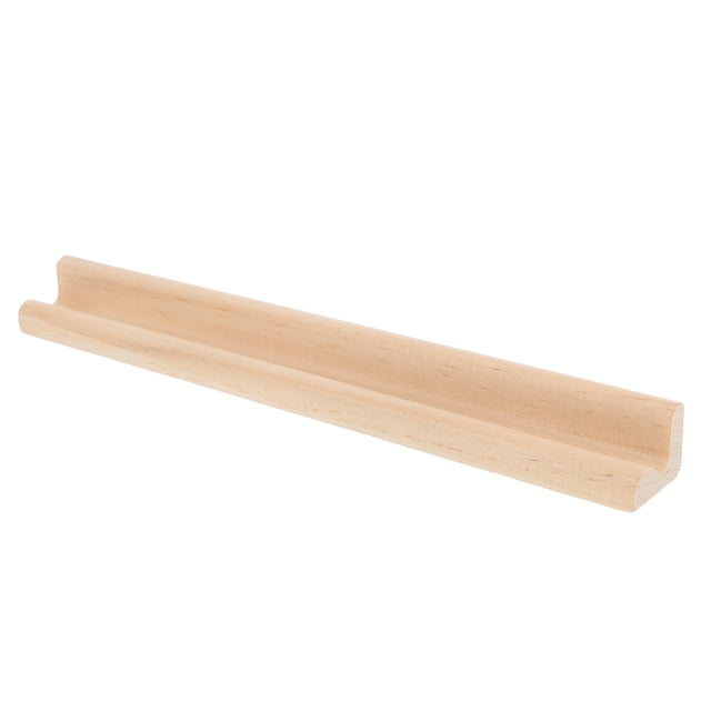 Wooden Dominoes Mahjong Holders Decorative Toys Base Stand 7.4 Inch Mexican Train Mirror Letters Tile Holder Card Display Rack Desk Tray For Push Card Block