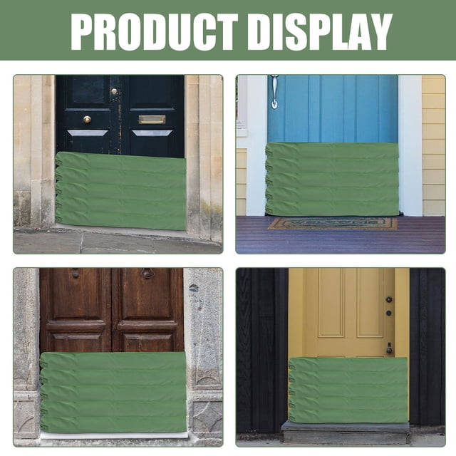 FUTUREORYY Tube de Barrière contre les Inondations Sac de Sable Barrière contre les Inondations Sac de Sable en Tissu Vert pour Propriétaires 1 Pcs