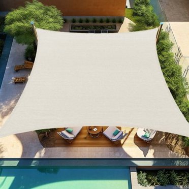 Shade&Beyond Rectangle Sun Shade Sail 12'X16' Permeable Canopy Rust Red for Patio Garden Yard Deck Pergola (We Make Custom Size)