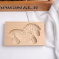 thumbnail image 4 of Oleegame 2PC Cookie Mold DIY Baking Moulds Wooden Cookie Cookie Moulds Embossing Craft Decorative Baking Tools For Christmas Thanksgiving Christmas Kitchen, 4 of 6