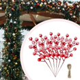 thumbnail image 3 of Milaget 6 Pcs Tiges de Baies Rouges de Noël pour Décorations de Maison de la Saint-Valentin, 3 of 7
