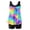 #341-Multicolor, variant on Warop Women's Basic Modest Swimdress,2 Piece Printed Strappy Back Conservative Ladies Bathing Wear