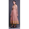 thumbnail image 3 of Bimba Robe Anarkali Fleurie Pêche pour Femmes Kurti Imprimé Ethnique Indien Longue Kurta Robe de Soirée X-Small, 3 of 6